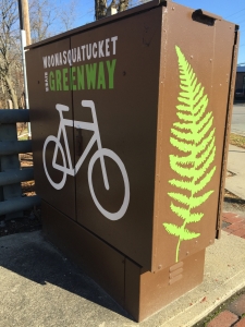 Woonasquatucket River Greenway branding and design by the Woonasquatucket River Watershed Council