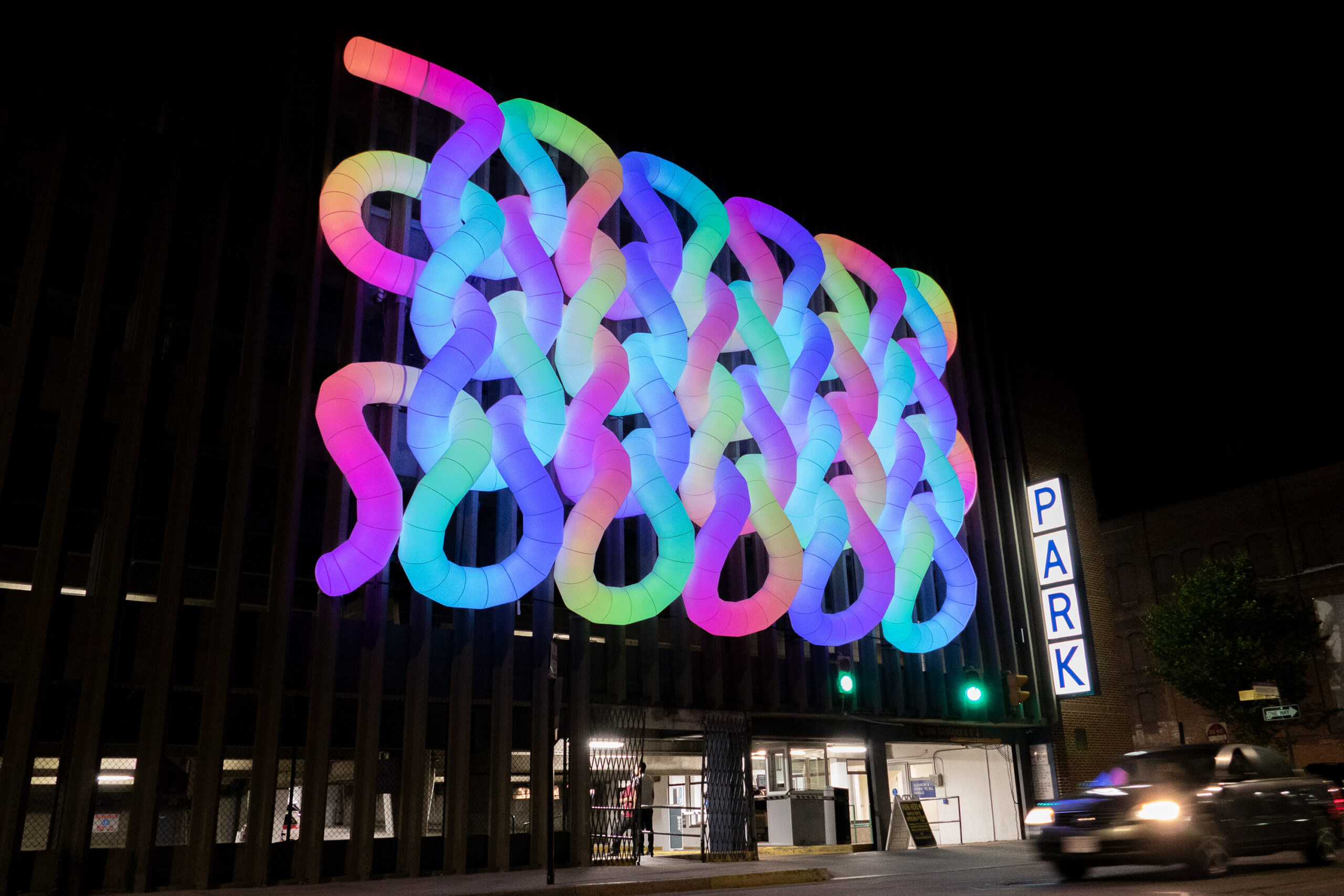 photo of a an art installation in providence