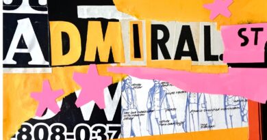 Admiral St collage featuring images from Victorian suit-makers