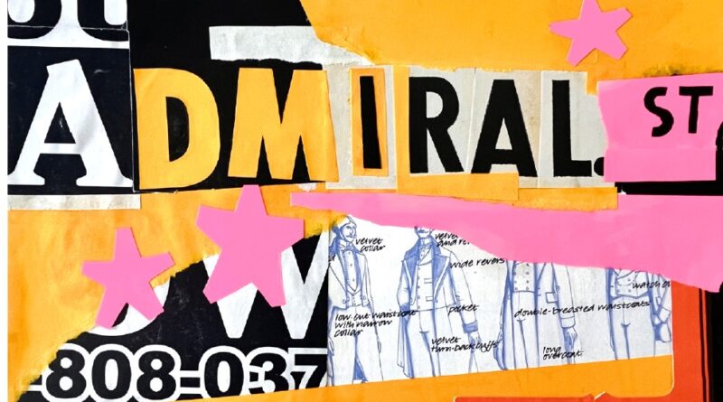 Admiral St collage featuring images from Victorian suit-makers